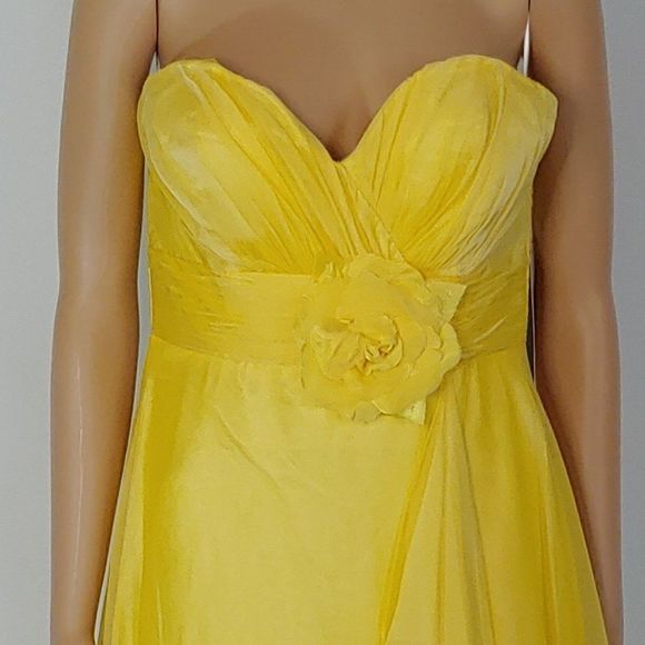 NWT Alyce Style 35640 A-Line Formal Gown in Yellow - Picture 4 of 5